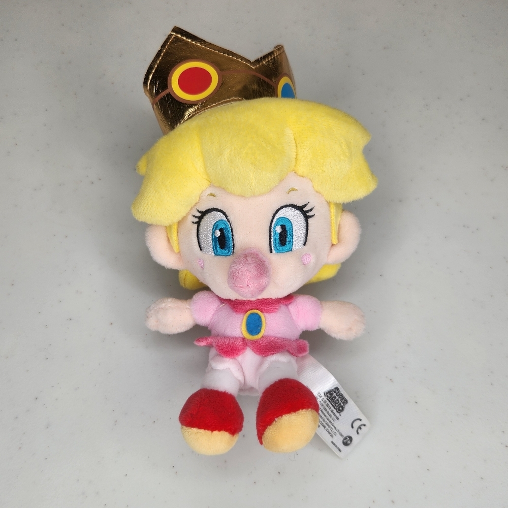 Baby Peach Super Mario ALL STAR COLLECTION Sanei Plush 6" Doll Toy Japan